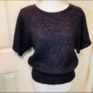 LINEA MAGLIA Purple Alpaca Wool Blend Knit Sweater